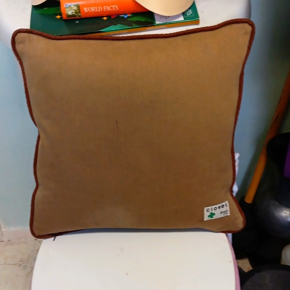 Vintage Needle Point Throw Pillow - Picture 3 of 3